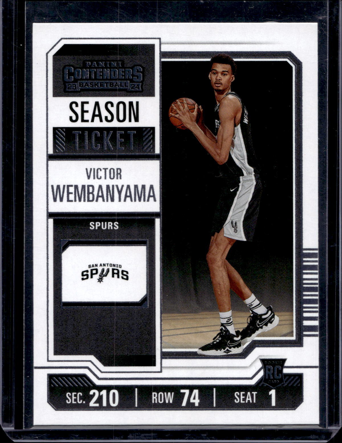 2023-24 Panini Contenders #11 Victor Wembanyama Season Ticket Retail