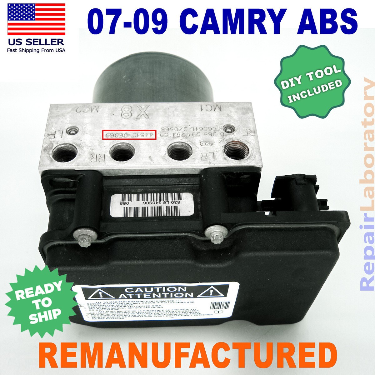 ✓ReBuilt✓ 44510-06060 2007-2009 Toyota CAMRY ABS Anti-lock brake