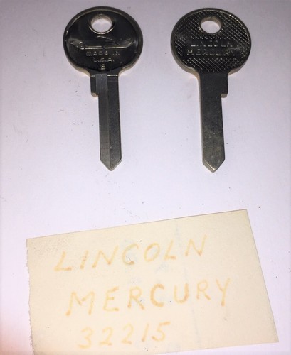 1941 "NOS" OEM ORIGINAL LINCOLN MERCURY # 32215 KEY BLANK 1940-1950 823V 40'S ?? - Picture 3 of 7