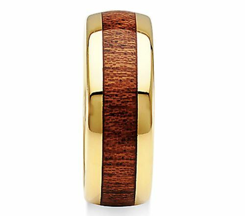 Titanium & Hawaiian koa // mens wedding band // by aboutjewelry