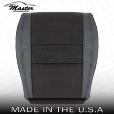 Black LEATHER/SUEDE Driver Bottom Seat Cover Fits 2011 - 2018 Dodge Durango Perf
