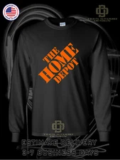 New The Home Depot Store Logo Men's T-Shirt American Long Sleeve Dotees T-Shirt
