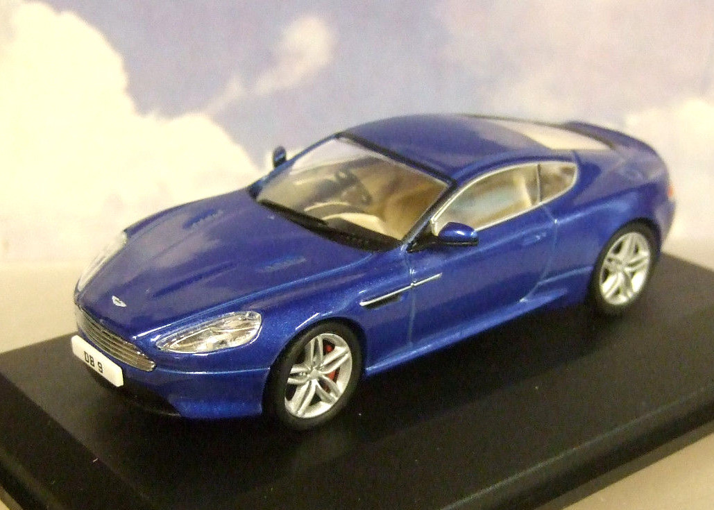 OXFORD DIECAST 1/43 ASTON MARTIN DB9 COUPE 2013 FACELIFT COBALT BLUE 43AMDB9003