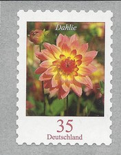 Dahlia 35 Ct. MNH Self Adhesive from Maxi Roll (10,000 Roll) - Mi. 2514