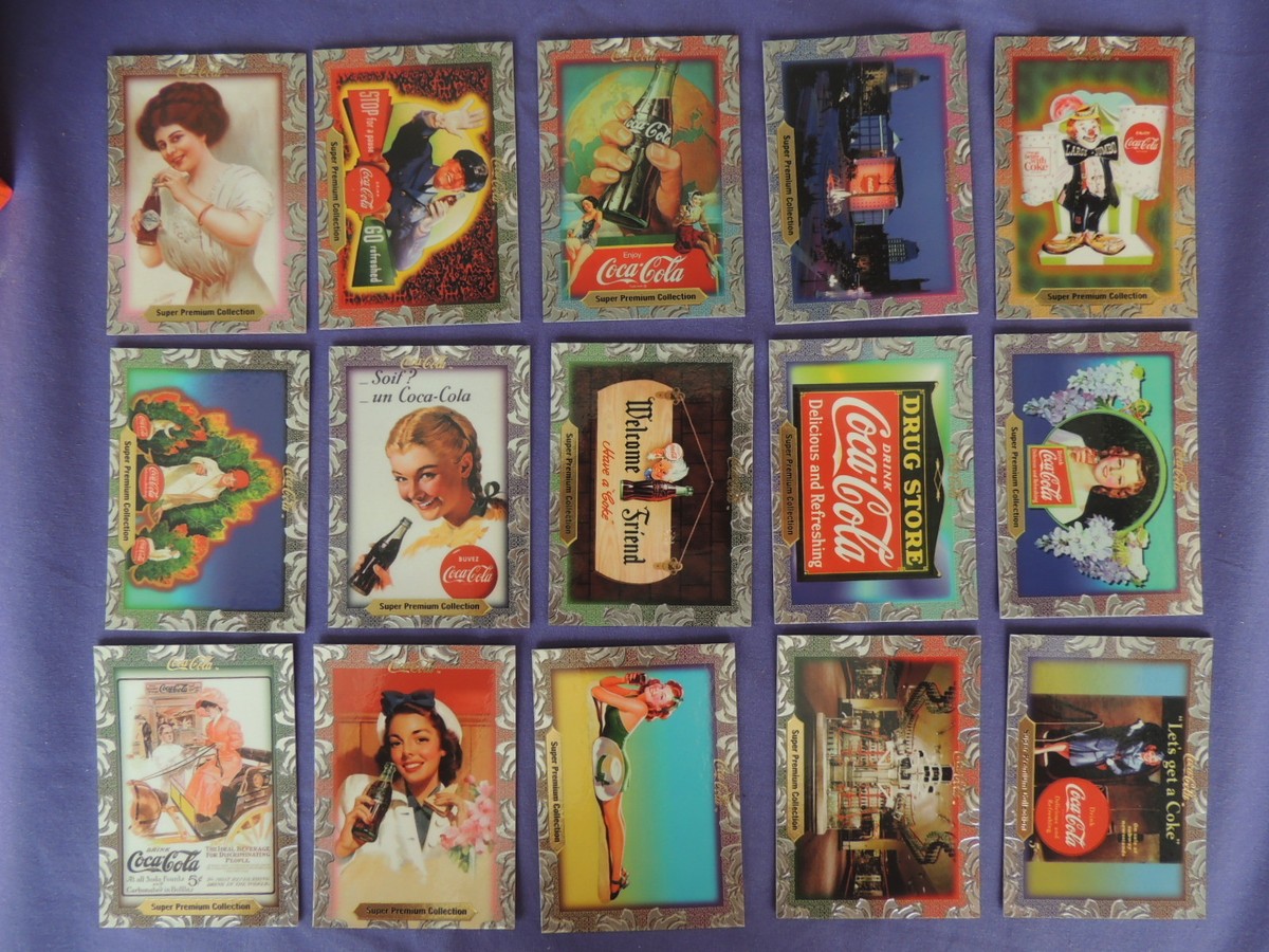 COCA COLA COKE SUPER PREMIUM COMPLETE BASE SET OF 60 NON SPORT TRADING CARDS COCA COLA COKE SUPER PREMIUM COMPLETE BASE SET OF 60 NON SPORT TRADING CARDS