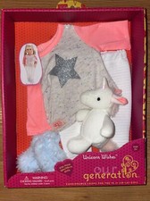 OUR GENERATION, UNICORN WISHES P.J  s PLUSH UNICORN, PANTS, STAR TOP, BRAND NEW
