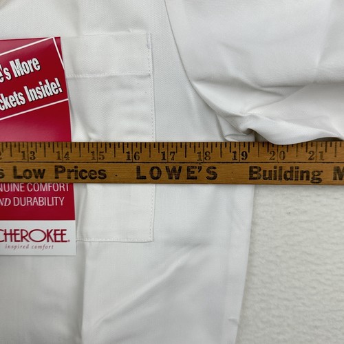 Cherokee Med-Man 31" Long Men's White Consultation Medical Lab Coat-1389 Size XS - Picture 15 of 18
