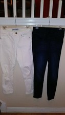 Express jegging jeans lot, Women's size 2/4 XS blue, white Bonus shirt  