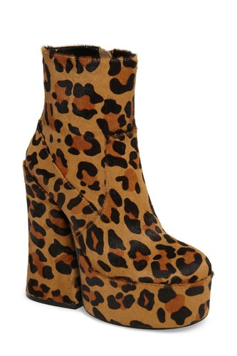chunky cheetah heels