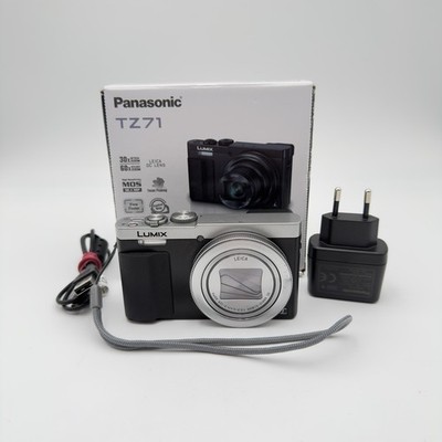 Panasonic LUMIX DMC-TZ71 12.1 MP Digitalkamera Kompakt Silber OVP - Getestet