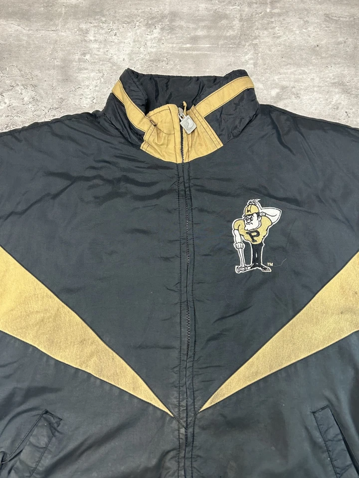 Chaqueta aislante bordada vintage años 90 Purdue Boilermakers NCAA talla grande Foto 4 de 4