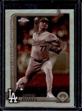 2025 Topps Chrome River Ryan RC Sepia Refractor Rookie #18 Dodgers
