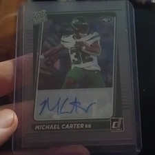 Panini Clearly Donruss Michael Carter Rated Rookie Autograph #69
