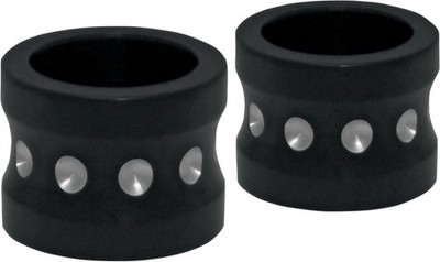 Covingtons Front Axle Spacers - Black Motorcycle Street Bike C0015-B 0222-0142
