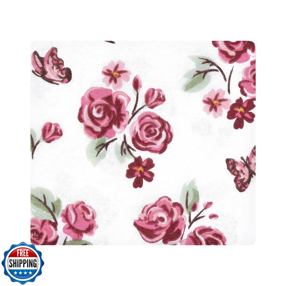 Детские фланелевые приемные одеяла Luvable Friends Hudson 7 шт., розовый сад - Изображение 2 из 2