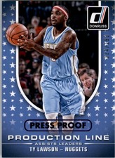 2014-15 Donruss Production Line Assists Press Proofs Purple #4 Ty Lawson /199