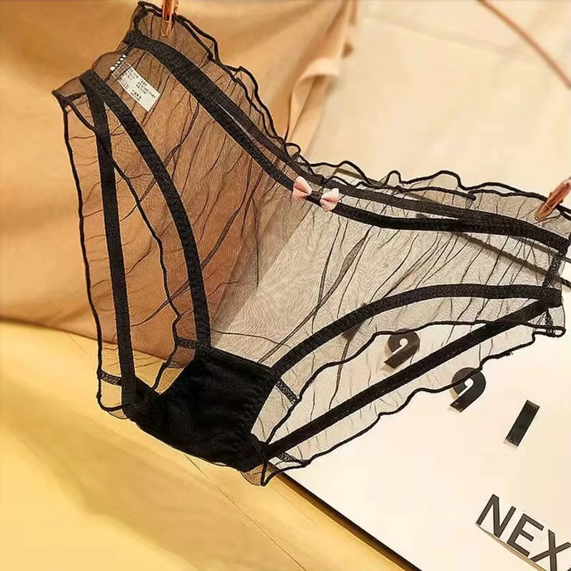 Bragas de nailon transparentes completamente transparentes estilo vintage aspecto retro sexy Foto 4 de 4