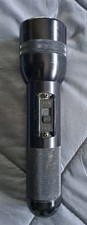 Vintage Police Flashlight Bianchi B Lite 2 D Cell Incandescent Black