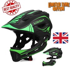 Lixada Kids Full Face Bike Helmet Detachable Cycling Skateboard Safety Gear UK