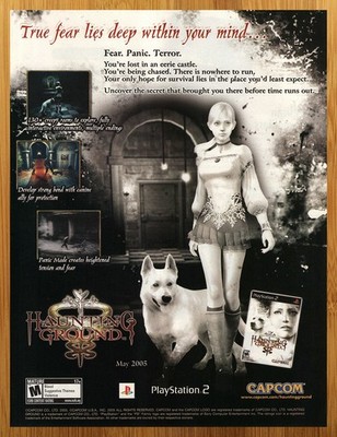 2005 Haunting Ground Playstation 2 PS2 Print Ad/Poster Official Video Game Art