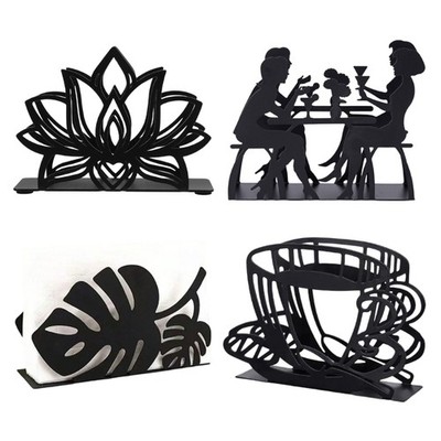 Strong Iron Tissue Paper Dispenser Tissue Holder for Dining Table & Bathroom