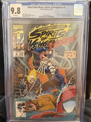 GHOST RIDER /BLAZE SPIRITS OF VENGEANCE 5 CGC 9.8 WHITE PAGES MARVEL 1992