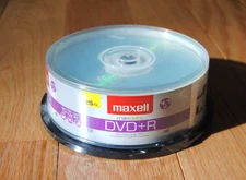 Maxell DVD+R - 16x - 4.70 GB - 25 Pack Spindle Maxdata Blank DVD Media