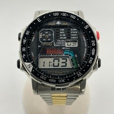 Orologio digitale Citizen Wind Jack D060 vintage stile marino raro autentico
