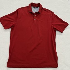 Hart Schaffner Marx Luxury Performance Polo Collar Shirt Mens Stretch Large Golf
