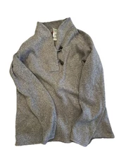 Northface Women’s XL Sweater Grey -shawl/high neck and two toggle button closure