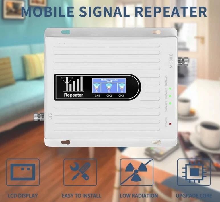 Handy Signalverstärker Tri-Band 2G/3G/4G LTE Booster Repeater Intelligentes Kit- - Bild 2 von 4