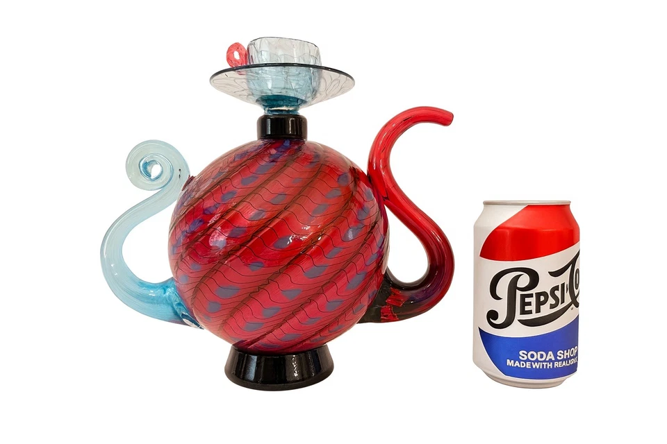 Tetera figurativa de vidrio artístico Christian Thirion única en su clase Foto 4 de 4