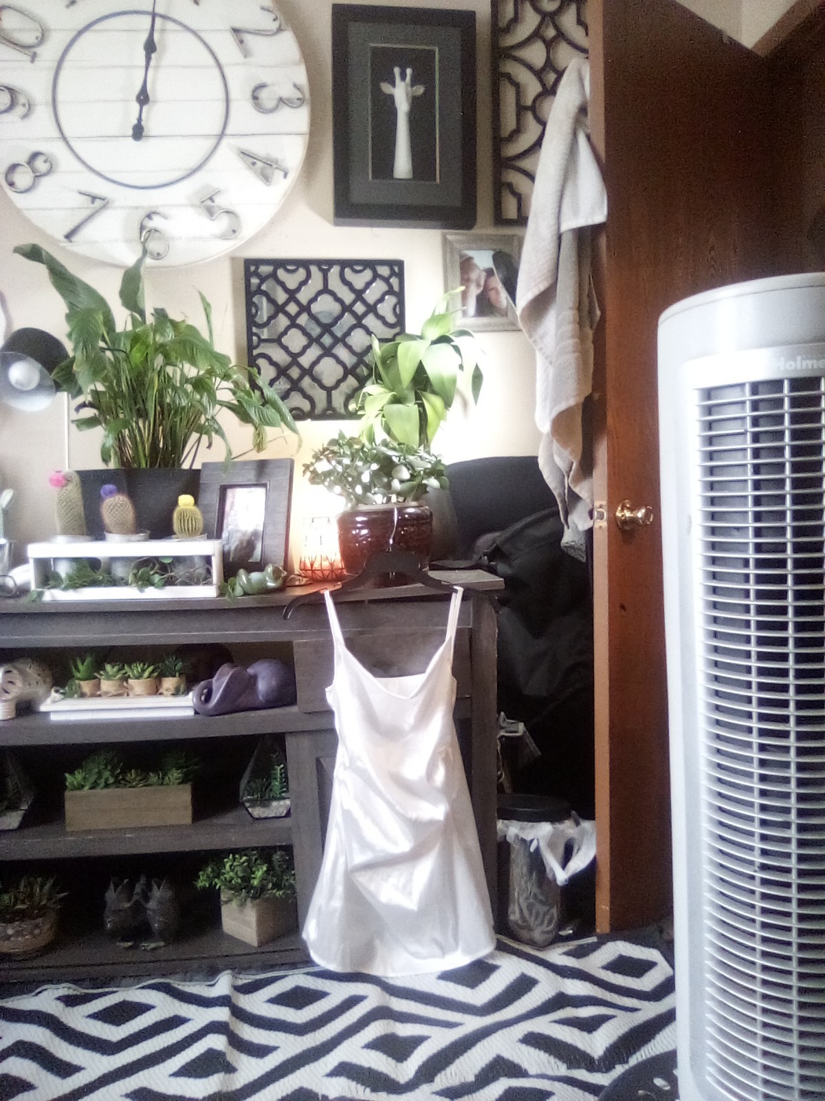 Women's White Satin Short Night Gown Slip Sz M Nighty Lingerie