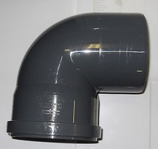 Image of Push-fit Waste Fittings - Bend - 90 Degree - 50mm Diameter