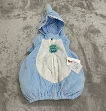 Infant Baby Shark Pullover Costume Photowear Size 6-9 Months Light Blue NWT