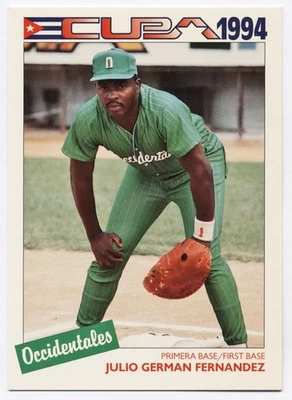 2 cartes Ligue cubaine 1994 Julio German Fernandez #4 Pedro Luis Dueñas #3 - Photo 1/4