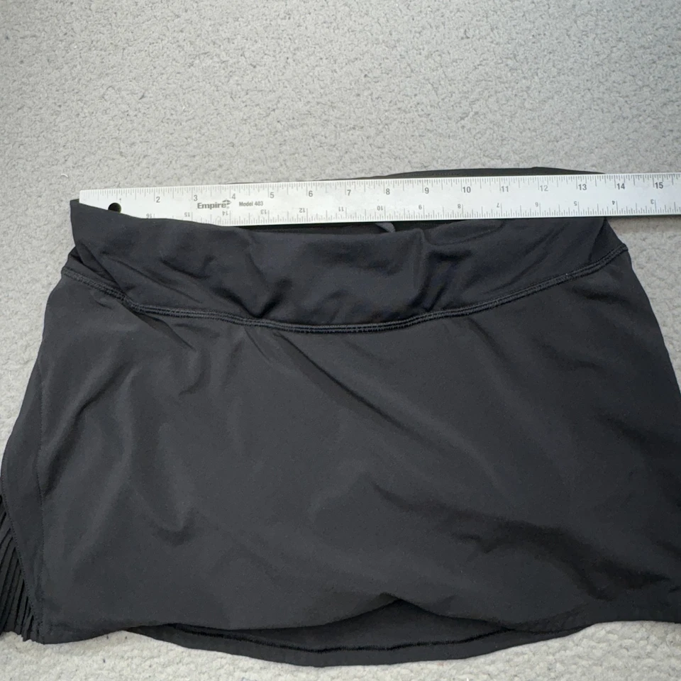 Falda Lululemon para mujer 6 negra pliegues laterales de juego Skort ropa deportiva golf tenis Foto 4 de 4