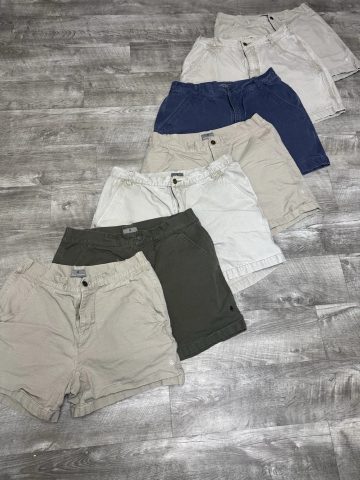 Lote de 7 Pantalones Cortos Royal Robbins Mujer Talla 34/6 Azul Marino Caqui Senderismo Nylon Caminar Foto 3 de 4