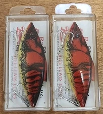 Lot Of 2. Bill Lewis Rat-L-Trap. Magnum Trap. ¾ oz. 3 1/2". MG48