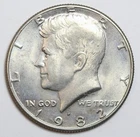 1982-D 50c Kennedy Half Dollar Uncirculated - RAW - Great Looking Coin