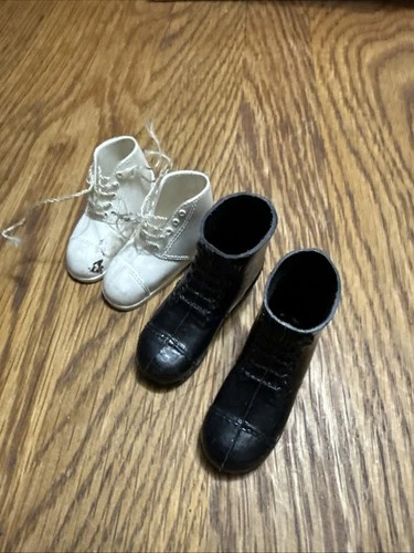Hasbro GI Joe 1964 Action Figure Vintage Lot of Boots and Shoes, Black and White