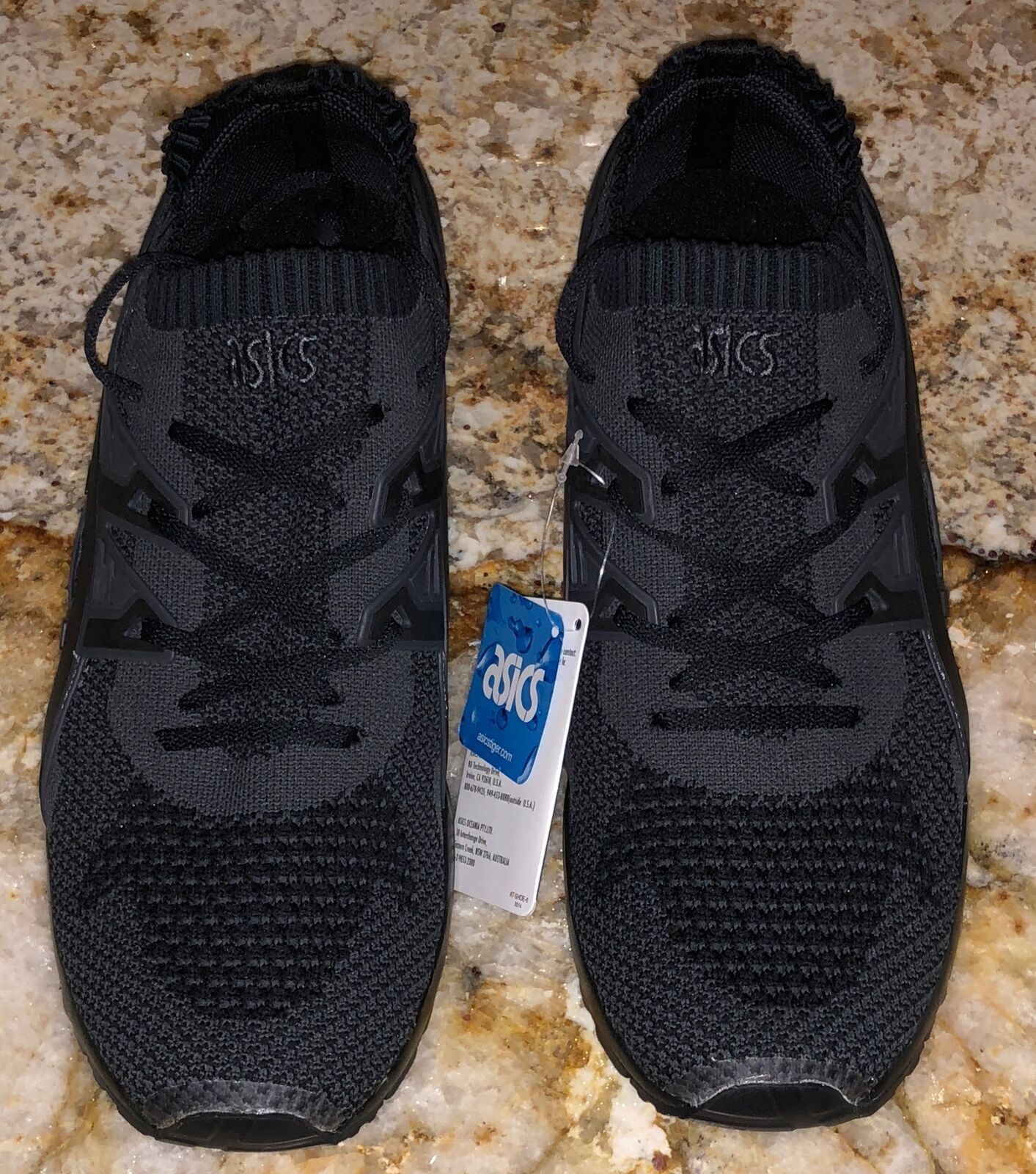 ASICS Gel Kehana Knit Dk Grey Black Trainer Shoes Sneakers Mens 8.5 9.5 10 10.5 thumbnail 4