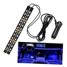 Car Led Strip Light 12v 24 Led Single Color Cigarette Blue-cigar Lighter