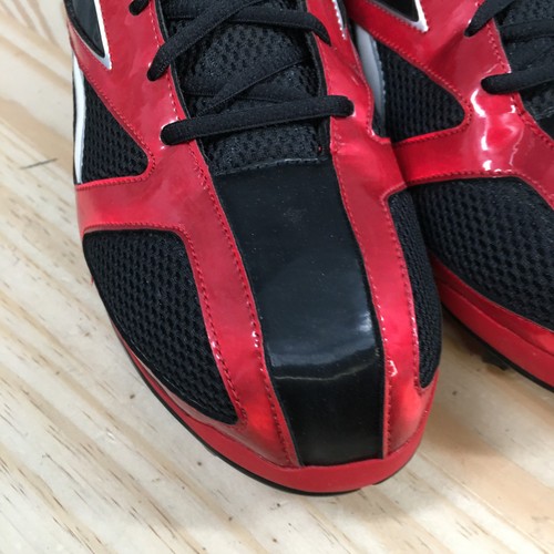 Reebok Shoes Mens 14 DMX Ride  Baseball Cleats Sneakers Black Red J82668 NEW - Picture 6 of 18