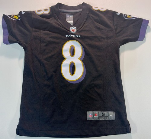 Nike Baltimore Ravens Lamar Jackson #8 Youth Game Jersey Black