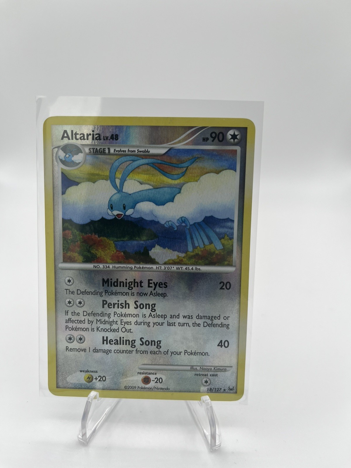 Altaria Rare Reverse Holo Platinum 18/127 LP Pokémon TCG