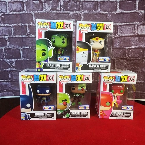Funko Pop! Teen Titans GO! Robin 334 Raven 335 Starfire 336 Cyborg 338 Beast Boy