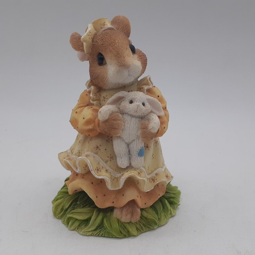 Vintage 1995 My Blushing Bunnies Figurine Blessing From Above Enesco Priscilla H
