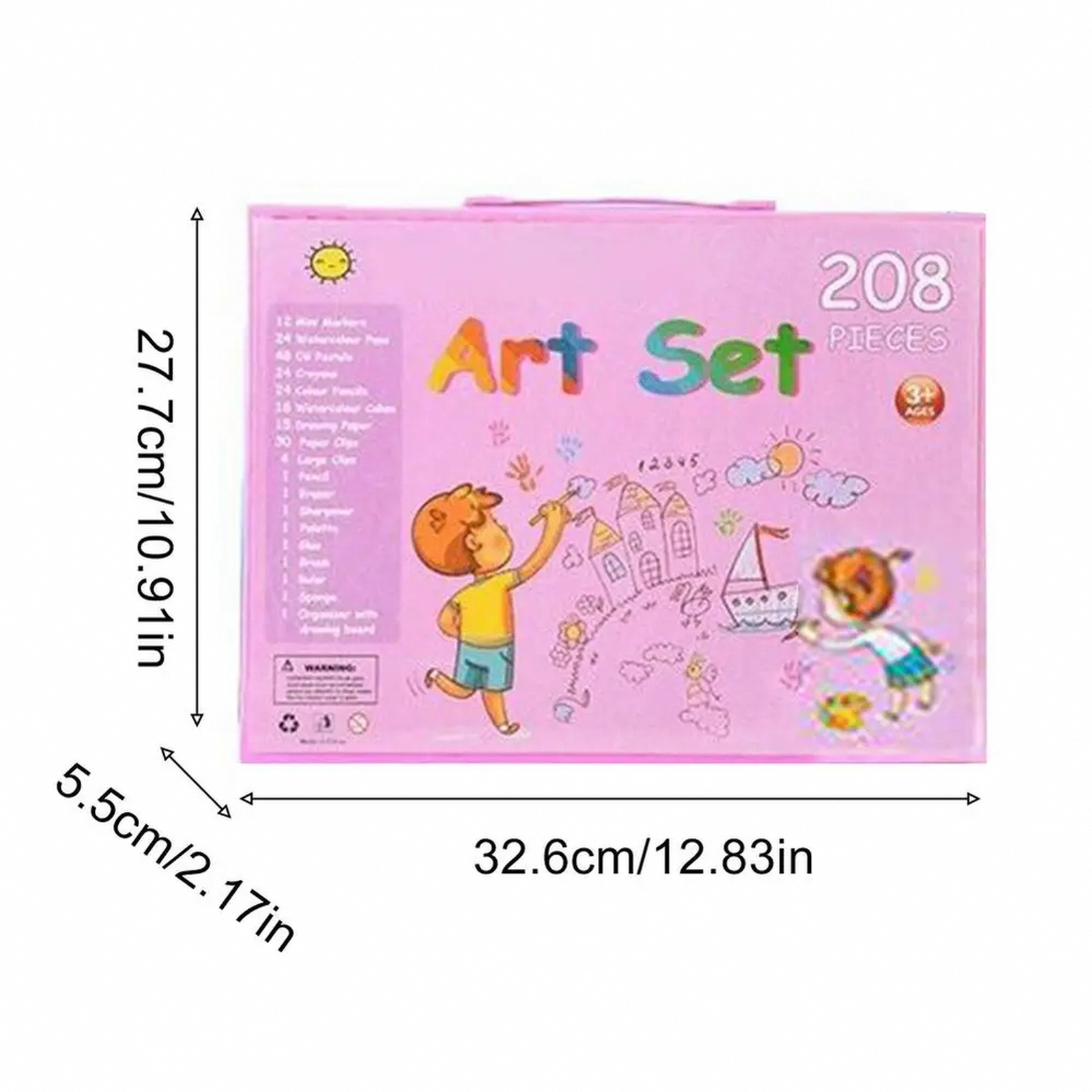 For Kids &ndash; 208-piece Quick-dry Art Set With Storage Case