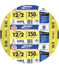 250 ft. 12/2 Solid Romex SIMpull CU NM-B W/G Wire,